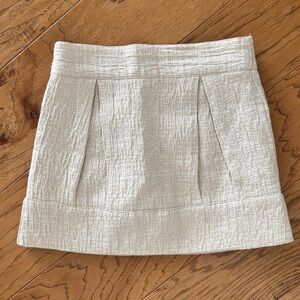 Janie and Jack Cream and gold Textured Skirt